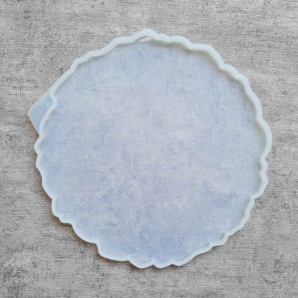 BYFE CETAKAN SILIKON RESIN ROUND ABSTRACT Dia 25 dan 33cm untuk Kerajinan Resin