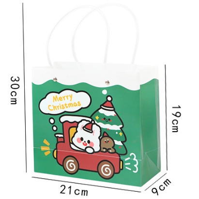 [ORGM] Aneka Gift Bag Paper bag Xmas Natal Tas Kado Plastik Kertas Full Colour Motif Bear Lucu