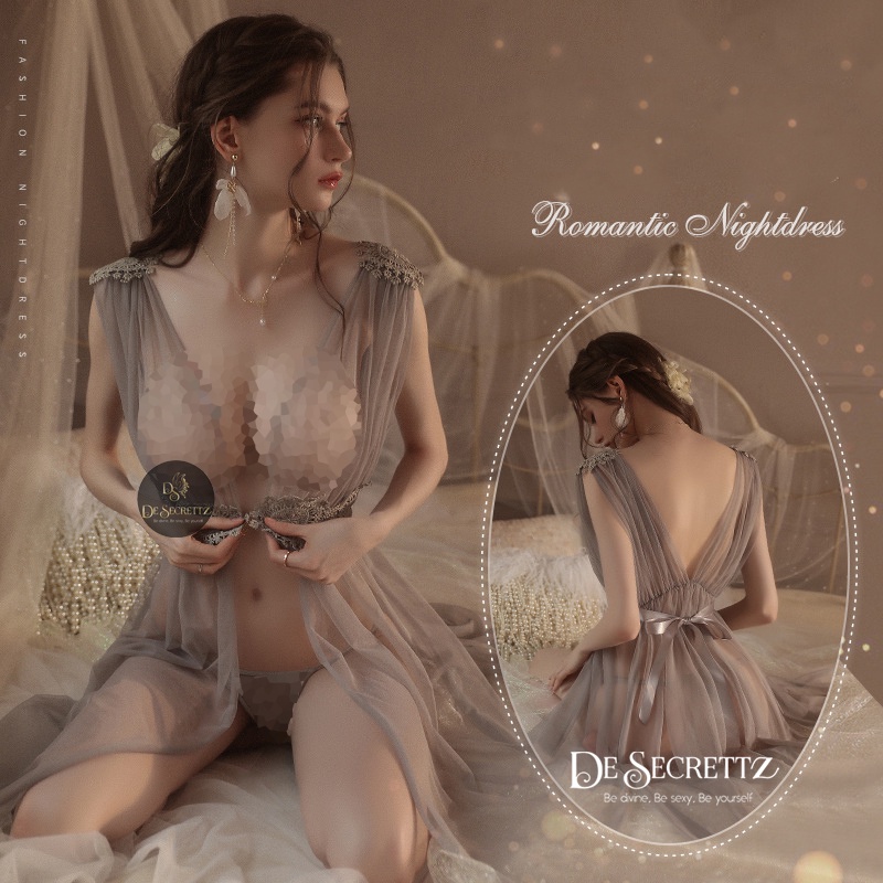 DeSecrettz NATASHA Lingerie Model Babydoll Includes G String