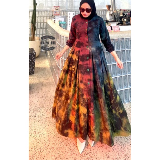 Mutiara semi dress by bsh - gamis termurah