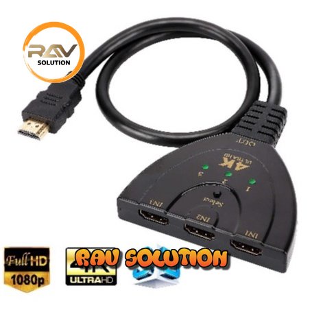 HDMI SWITCH 3 PORT (3 INPUT 1 OUTPUT) / HDMI SWITCHER