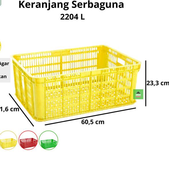 

Green Leaf Container Keranjang Industri Sebaguna 2204 L - Biru