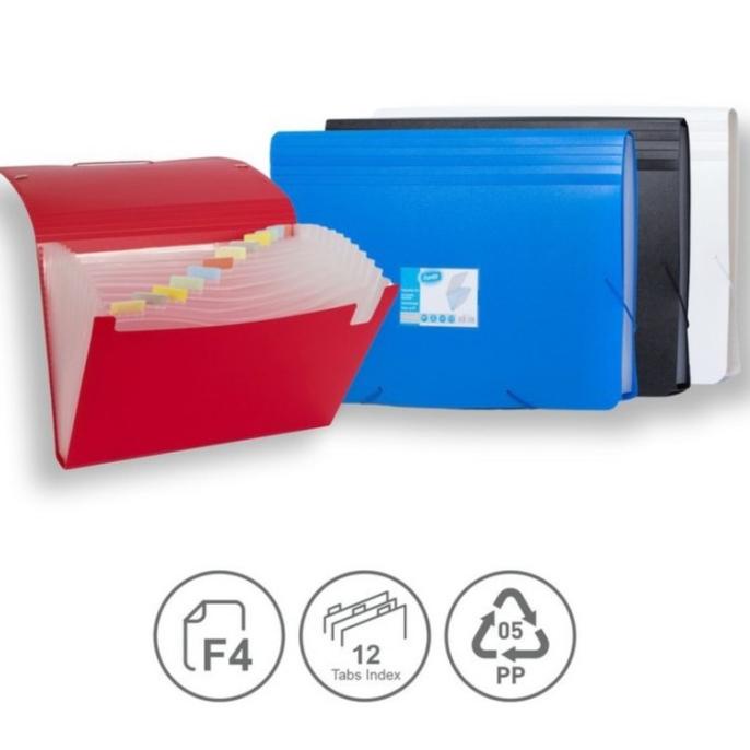 

Bantex Expanding File Map Harmonika Size Folio F4 - 12 Kantong