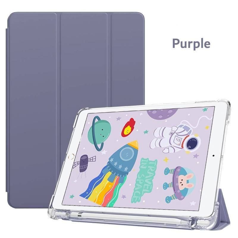 Flip Case iPad 9 8 7 10.2 Inch 9th 8th 7th Gen Smart Cover Casing with Slot Apple Pencil Soft Softcase Airbag