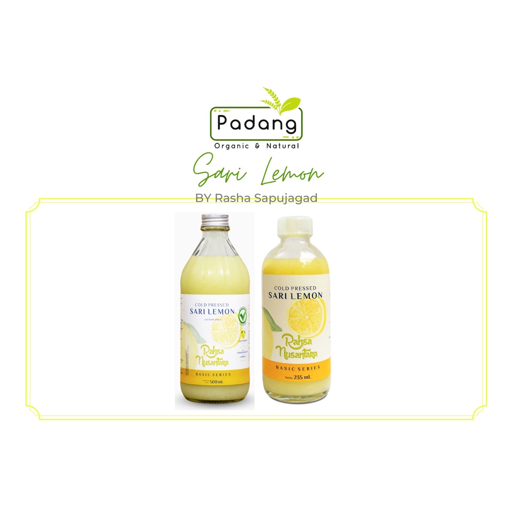 

Rahsa Nusantara - Cold Pressed Sari Lemon (500ml & 235ml)