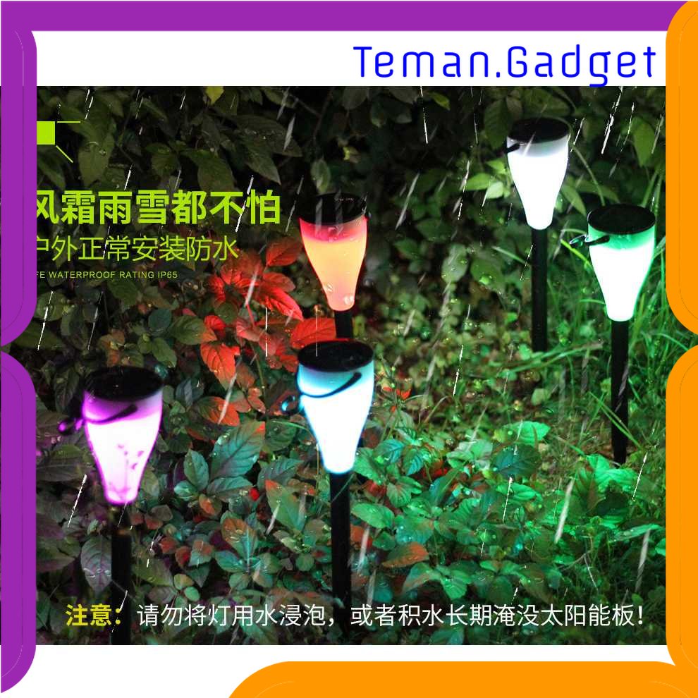 TG-LMP Pookin Lampu Taman Solar Panel Garden Decoration 7 Color 1 PCS - YL001