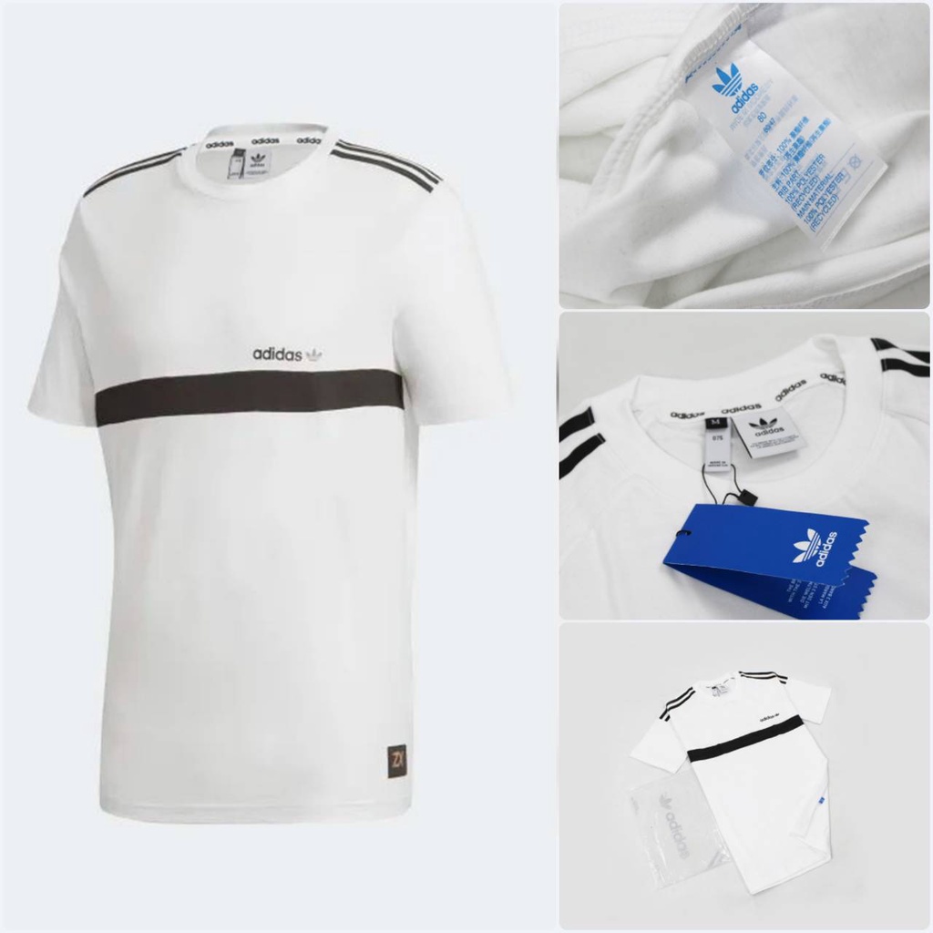 KAOS ADIDAS grade original TEES ADIDAS ZX WHITE atasan pria lengan pendek premium olahraga sporty ru