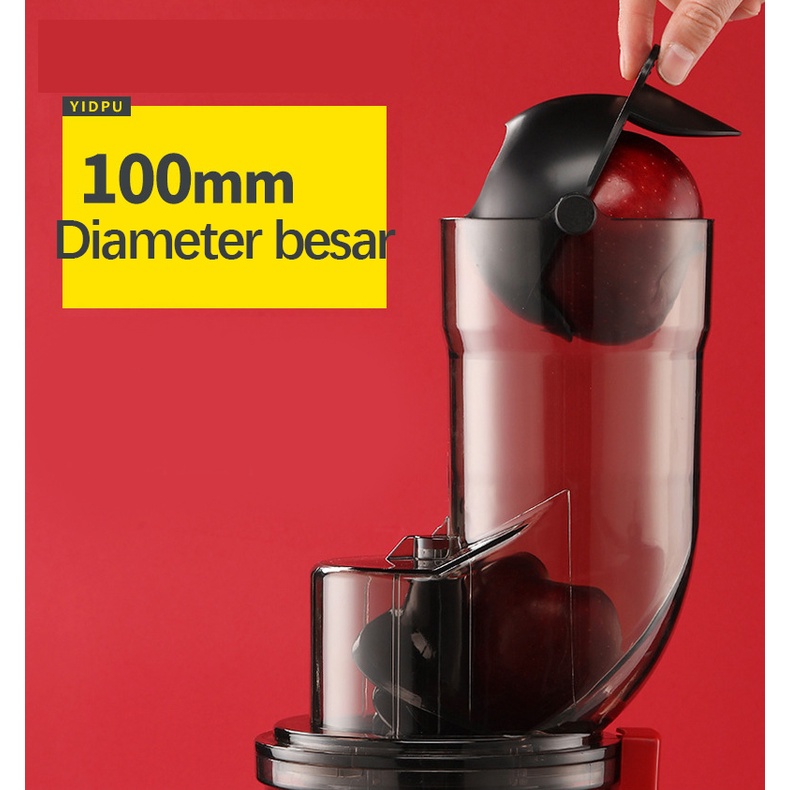 Slow Juicer 99% Fresh Juice 55 rpm Multifunksional Imported Diameter Besar Juicer Juice Blender Extraction Blender