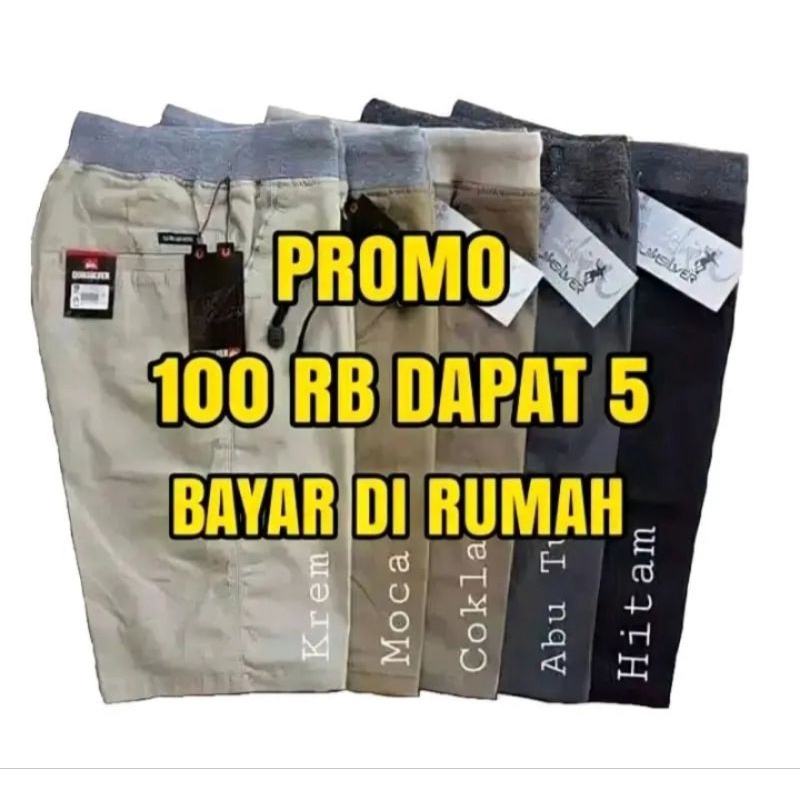 CELANA CHINOS PENDEK 100RB DAPAT 5PCS