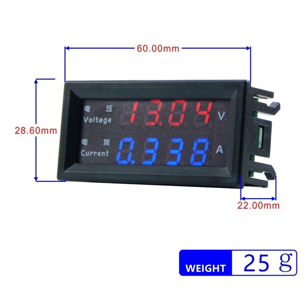 Solighter Digital Voltmeter Ammeter M4430 Elektronik 0.28 ''Volt AMP Meter Tester