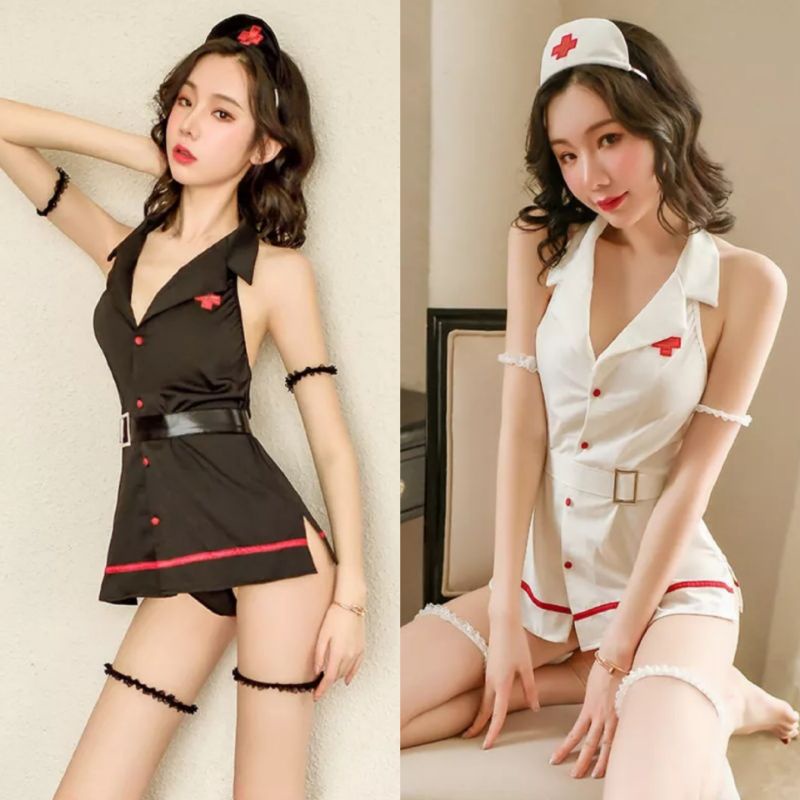 lingeries sexy cosplay nurse baju tidur sexy lingerie piyama