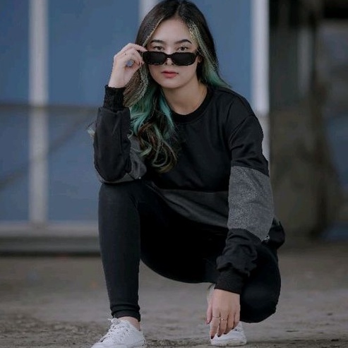 Sweater Crewneck kombinasi BRCO Sweater Crewneck Terlaris Quality Distro