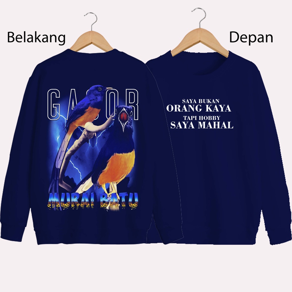 SWEATER UNISEX DB MURAI BATUPRIA DAN WANITA SWEATER JUMBO