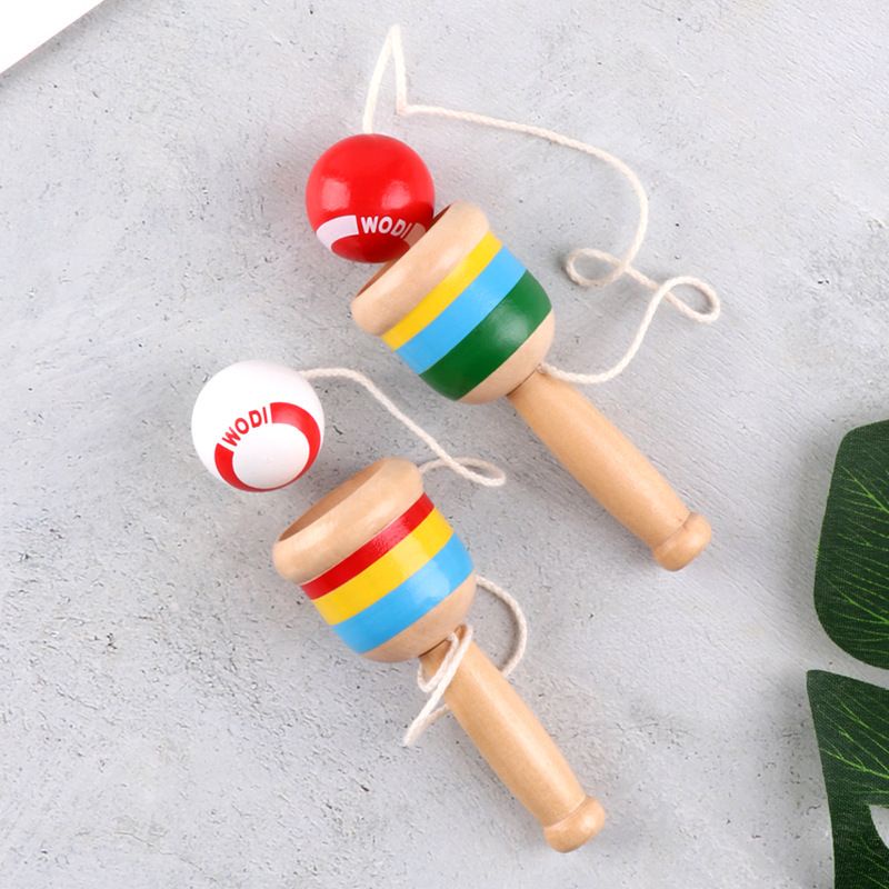 Mainan Edukasi Anak WOODEN SKILLS CUP Japanese Wooden Toy Skill Ball