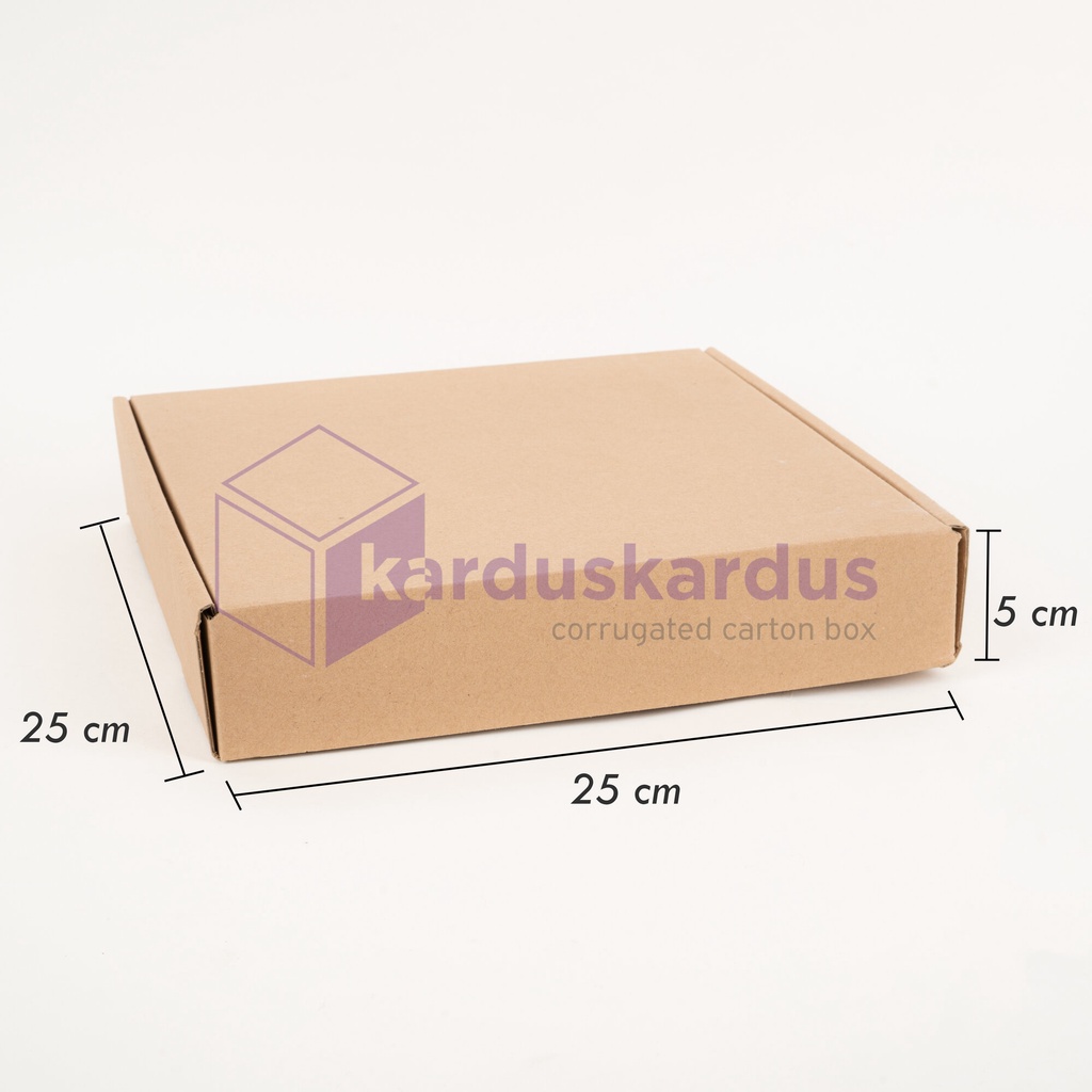 Kardus Diecut Pizza Polos - 25x25x5 TERMURAH