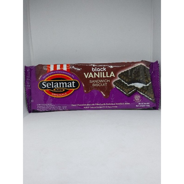 

Selamat Sandwich Biscuits Black Vanilla 102 gram