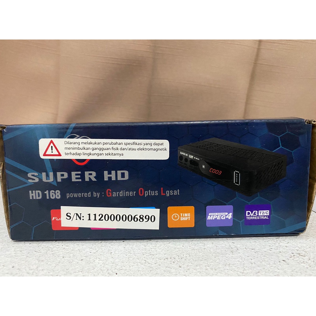 SuperHD 168 Set Top TV Box DVBT2 Super HD168 Digital DVB T2 Antena UHF PnP