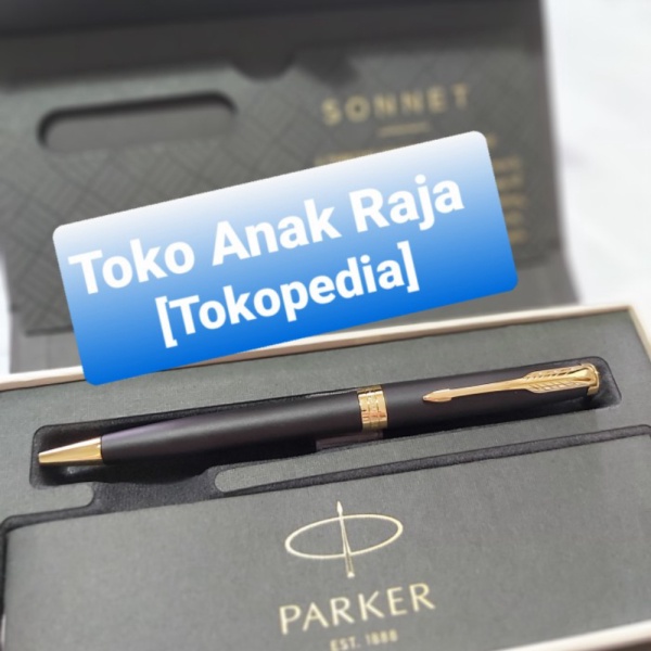 

Unik last stok Pen Parker Sonnet Lux Matte Black GT Ballpoint 26SZ2 Limited