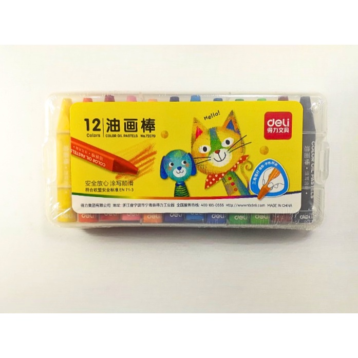 

Krayon/Oil Pastel DELI No 72070 12 Colors (0261762)