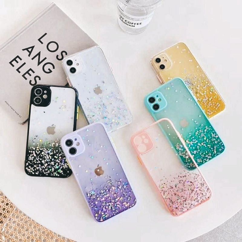 Softcase Glitter Realme C20 C21 2021 C21Y C12 C25 C25S bling-bling pelindung kamera