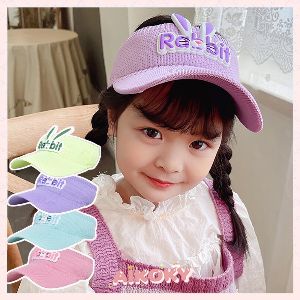 Aikoky Topi Anak Rabbit/Topi golf anak rabbit/Topi pantai anak lucu