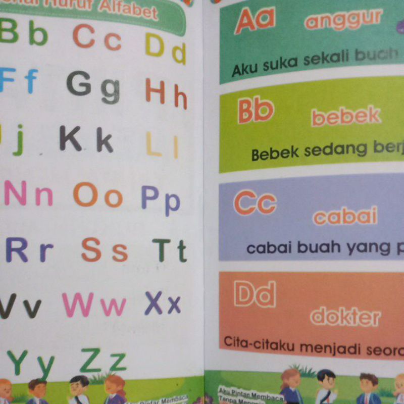 Buku Aku Pintar Membaca Tanpa Mengeja Untuk Anak Usia 4-6 Tahun