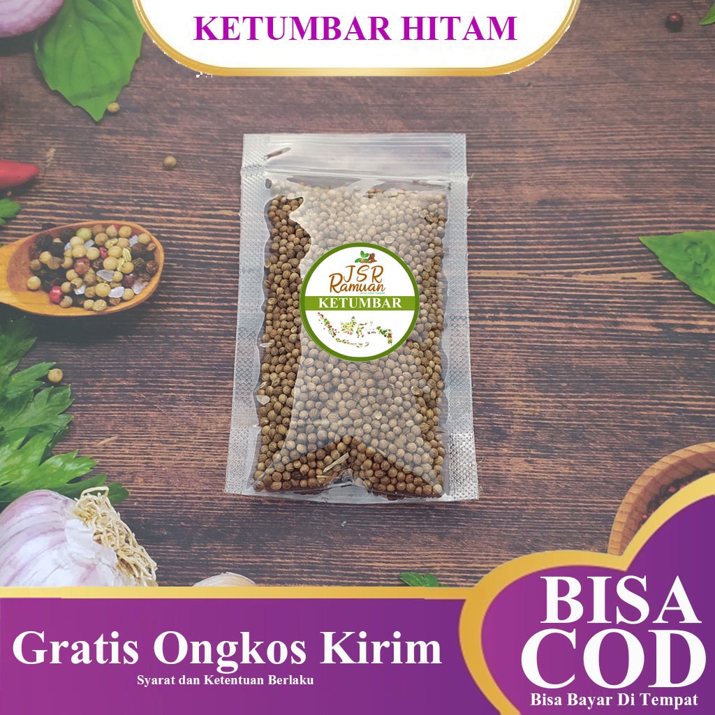 

Ketumbar Hitam Premium Quality / Ketumbar Hitam Organik / Rempah Ketumbar / Coriander - By RAMUAN JSR