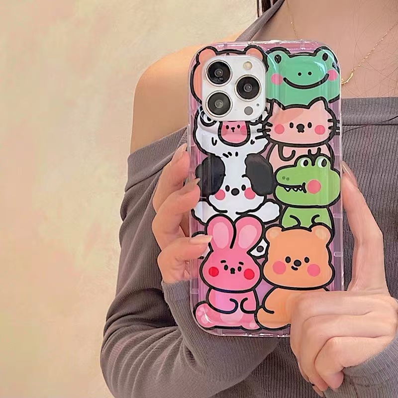 Soft Case Silikon TPU Transparan Motif Kucing Untuk IPhone 14 12 13 11 Pro XS Max XR X 8 7 6S Plus