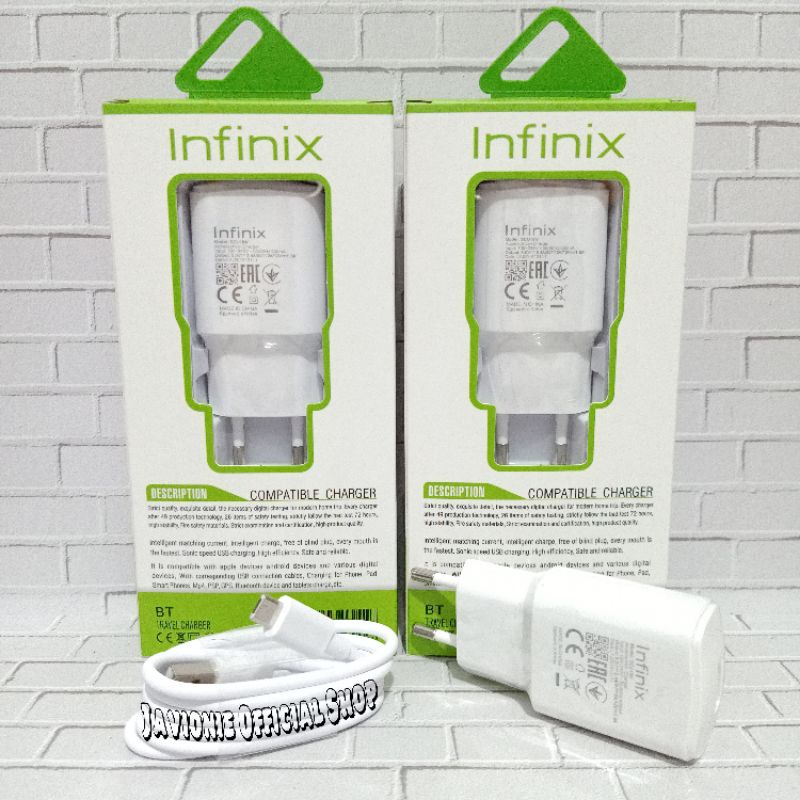 TRAVEL ADAPTOR CHARGER CASAN CAS HP INFINIX SMART 6 HD ORIGINAL MICRO USB 10W 18W