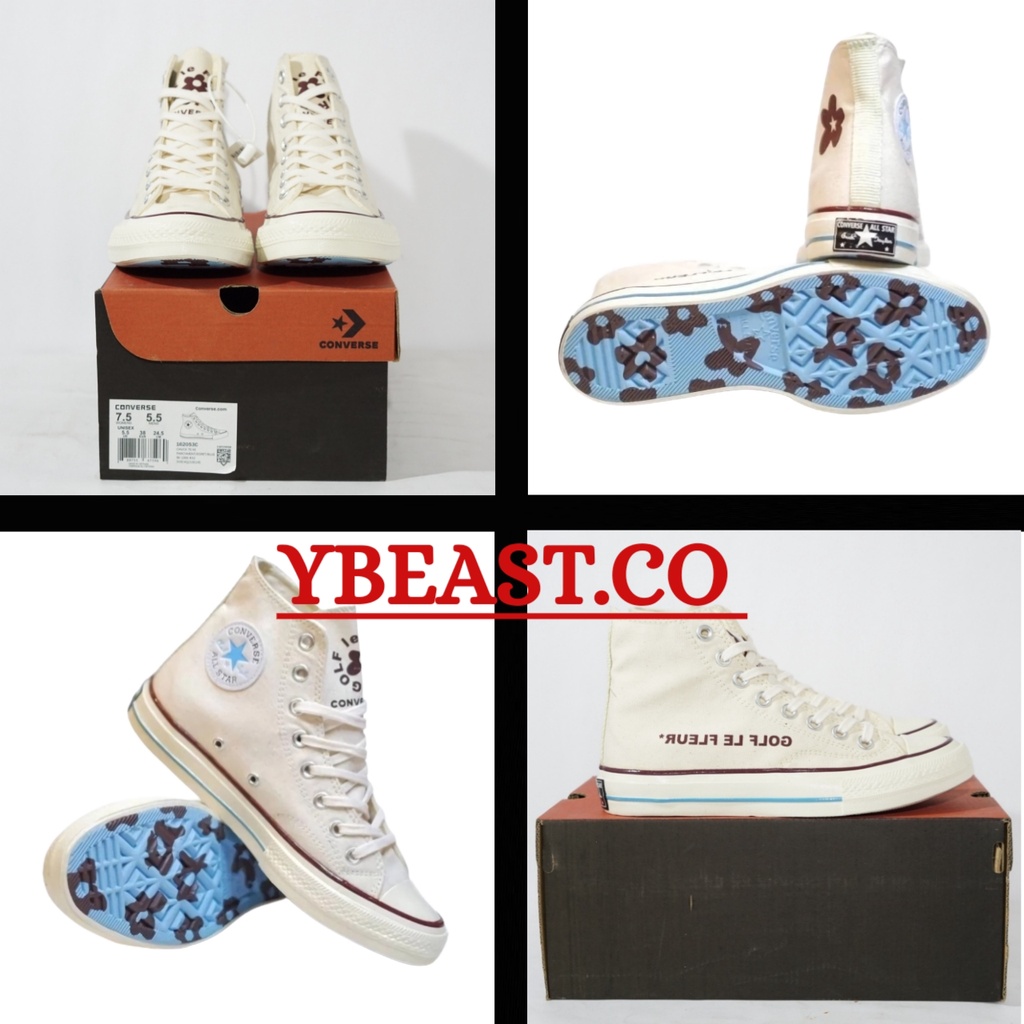 Converse 70s - Converse 70s Hi Golf Fleur Parchment - Sepatu Converse Premium - Converse 70s High
