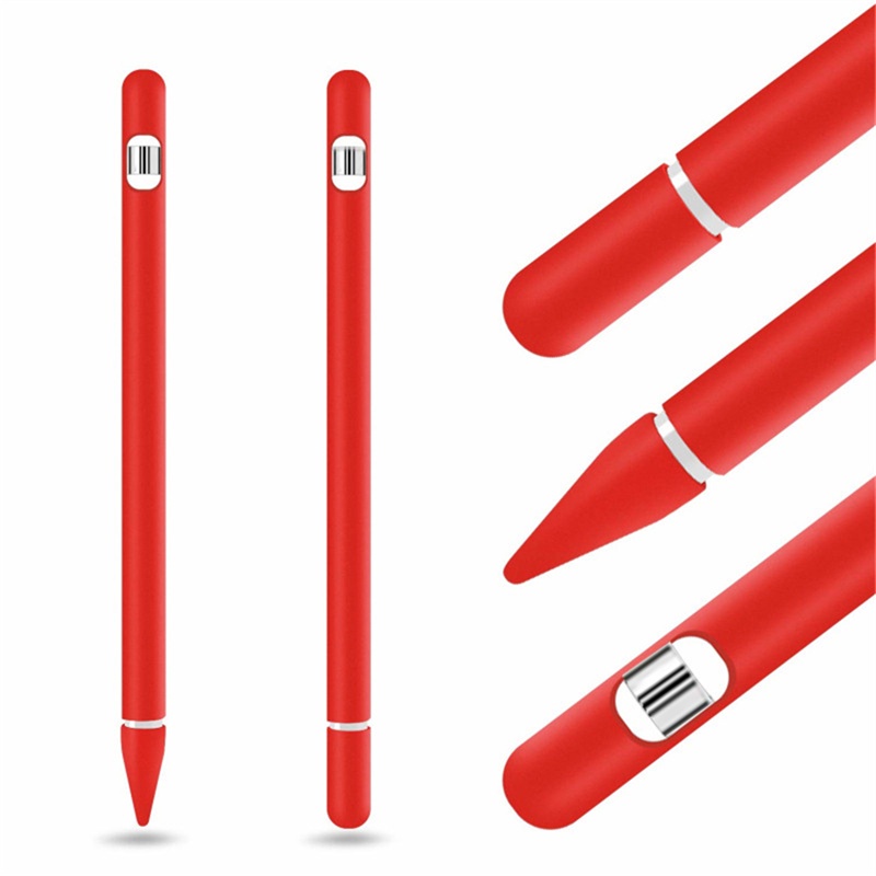 Dllencase 4pcs / set Casing Silikon Apple Pencil 1 / 1 / Stylus A329 Warna-Warni