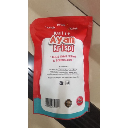 

KERIPIK KULIT AYAM KRISPI GORENG ORIGINAL 90gram