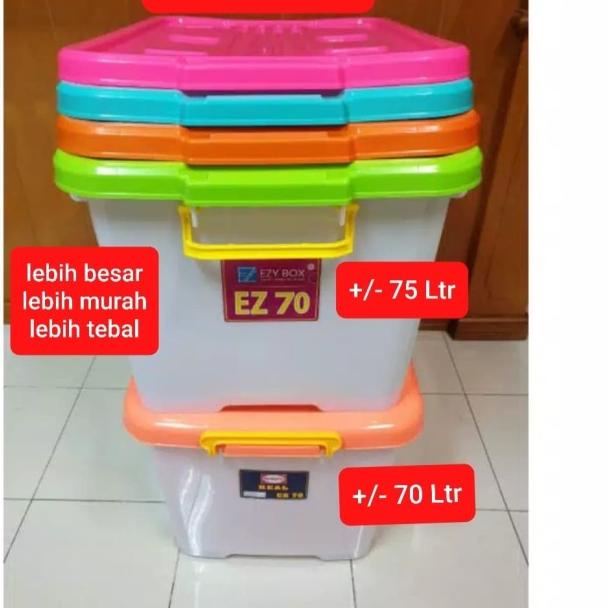 

Container Box EZY 75 Liter Dengan Roda / Kontainer Industri Real CB 70