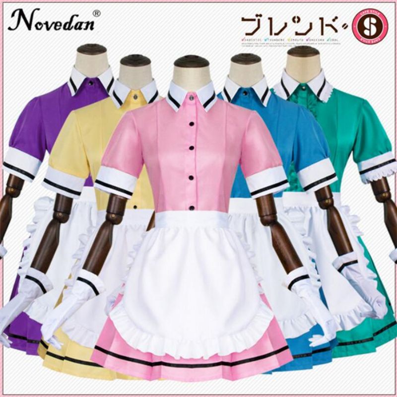 Cosplay BLEND S Hideri Kanzaki/ Sakuranomiya Maika/ Kaho Hinata/Miu Amano/ Mafuyu Hosikawa