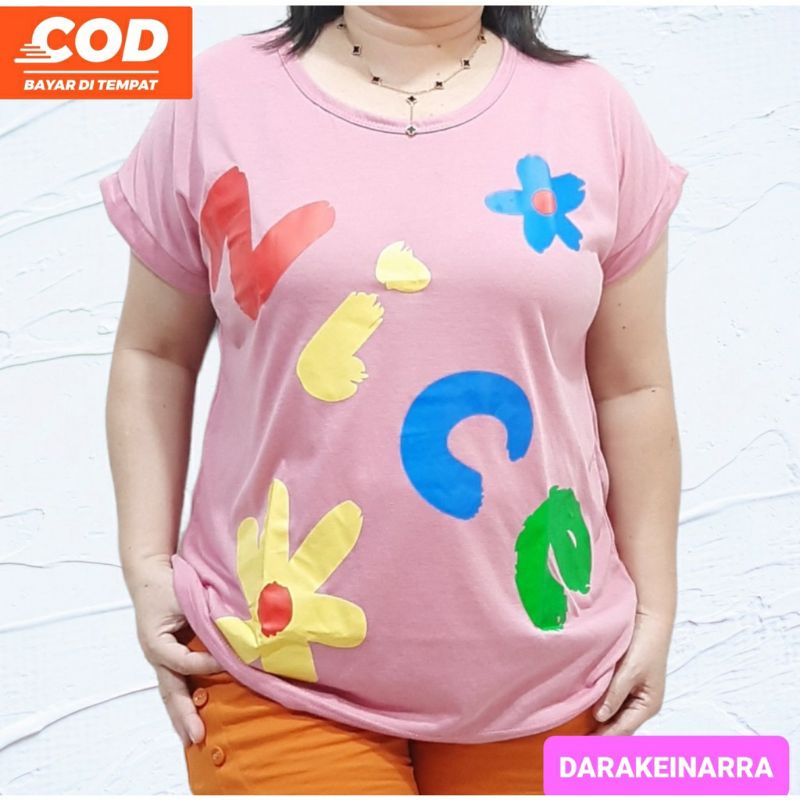 KAOS ATASAN WANITA UKURAN JUMBO