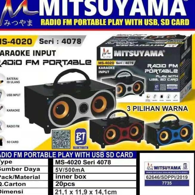 Speaker Aktif Bluetooth / Blutut Mitsuyama MS-4078