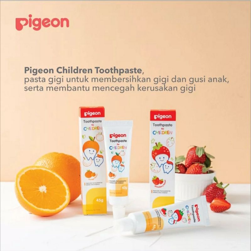 PIGEON TOOTHPASTE 45 Gr Pasta Gigi Anak Aman Jika Tertelan