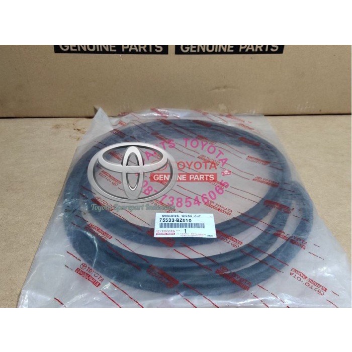 List Karet Moulding Pelipit Luar Kaca Depan Avanza Xenia 75533-BZ010 100%  Original Toyota