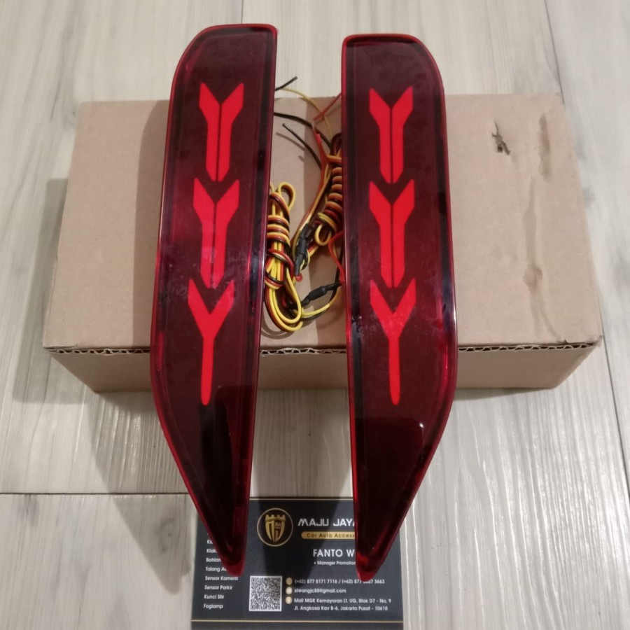 Lampu LED Reflektor Bumper Belakang Mobil Mitsubishi Xpander