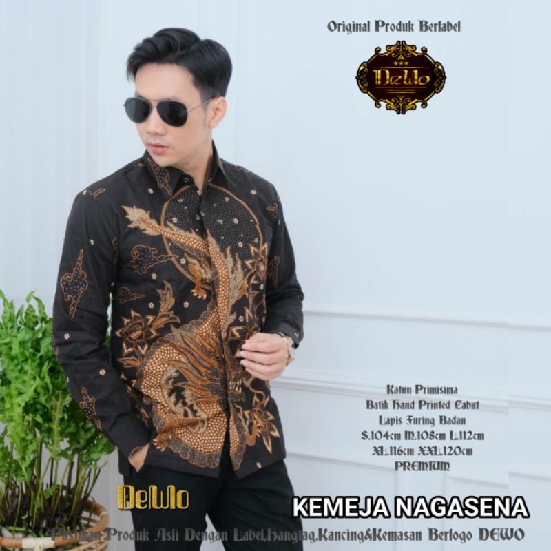 KEMEJA BATIK PRIA LENGAN PANJANG REGULAR FIT NAGASENA