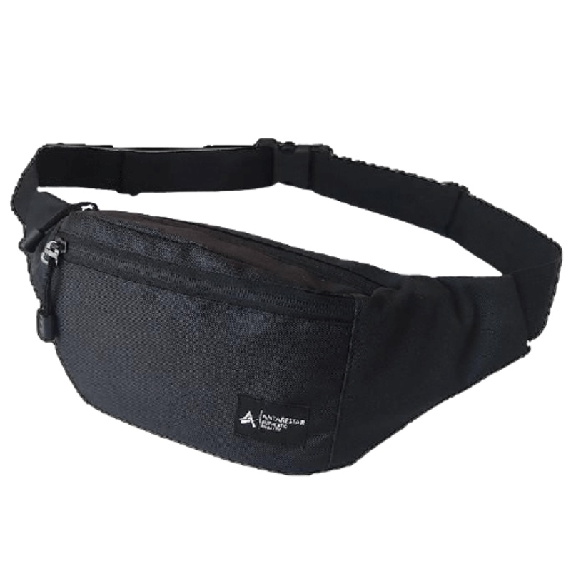 FASHION-Tas Waistbag Slempang-Selempang Free Topi Pria Force-Hitam