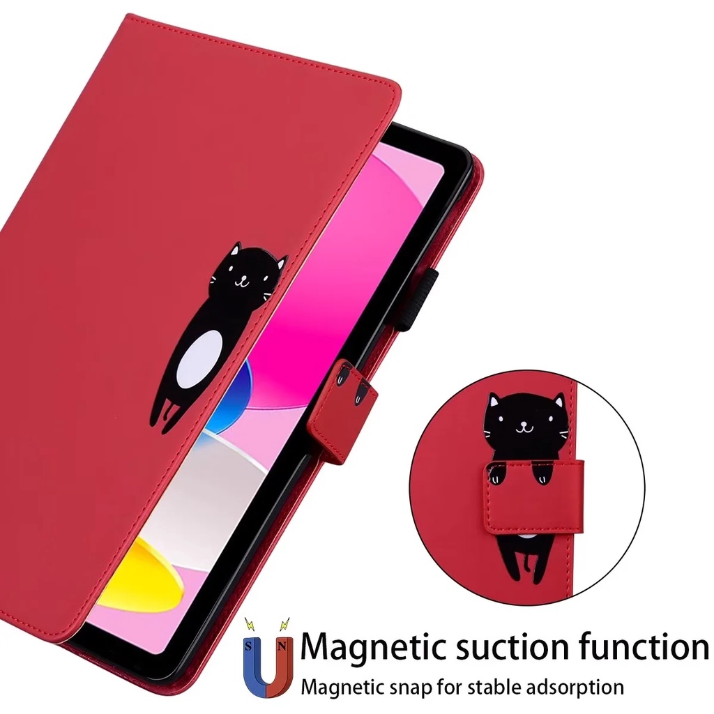 Flip Case Tablet 10 (2022) 10.9 &quot;iPad 10th Gen 10.9&quot; A2757 A2777 Motif Binatang Lucu