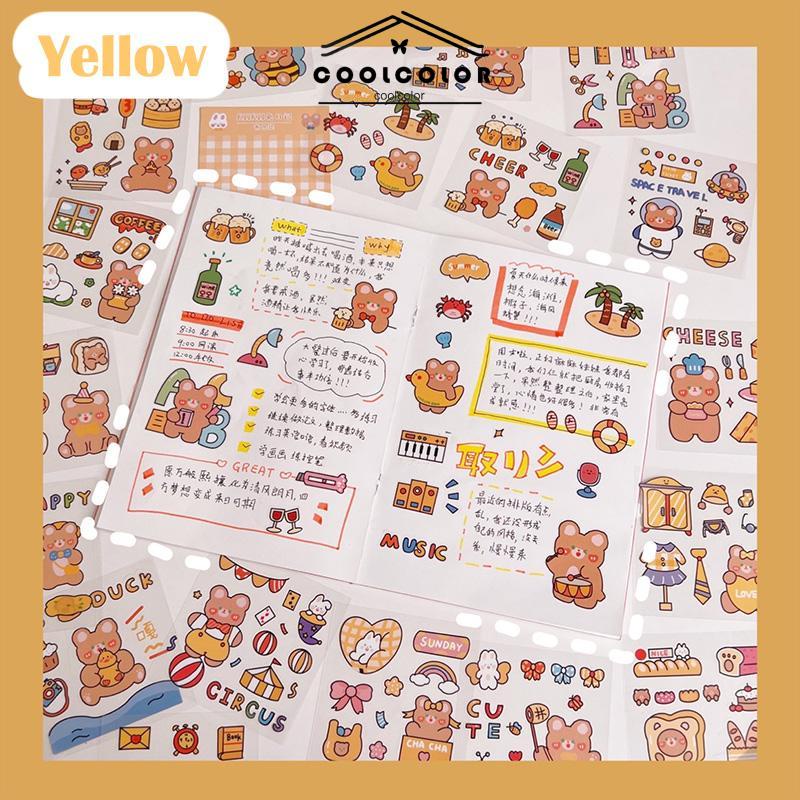 COD❤️20PCS/Set Stiker Motif Kartun Korea Lucu Anti Air Dekorasi pola kecil Handbook Scrapbook DIY- cl