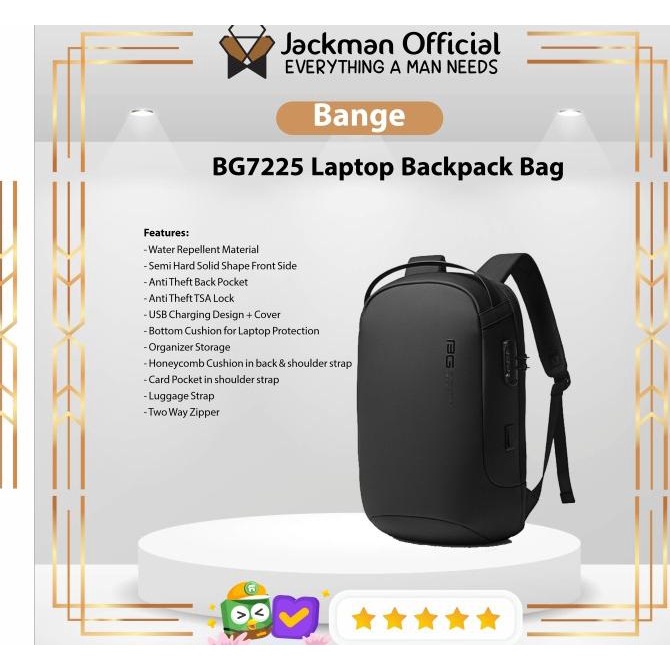 Jual Bange Bg Laptop Backpack Bag Tas Ransel Pria Inch Usb Tsa Shopee Indonesia