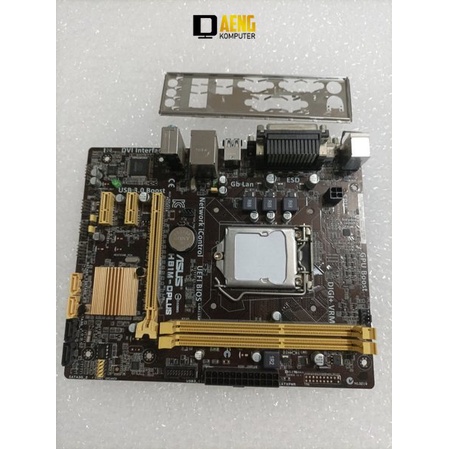 Motherboard Mainboard Mobo PC Merk Asus H81 M-D PLUS Socket LGA 1150 Gen 4 Murah