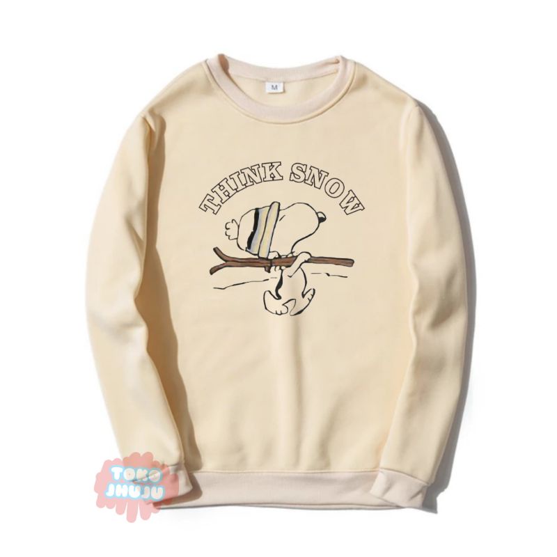 Sweater NCT Dream Renjun style THINK SNOW PRINT