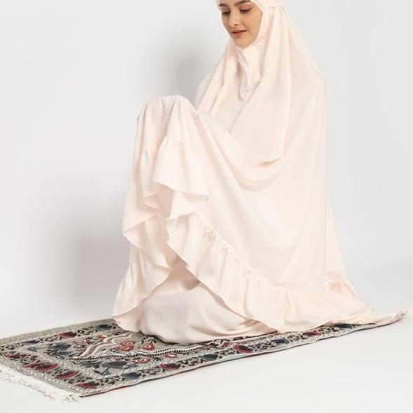 Sajadah Tatuis Tiara 038 Polyester Abu Lipat Tipis Adem Travel