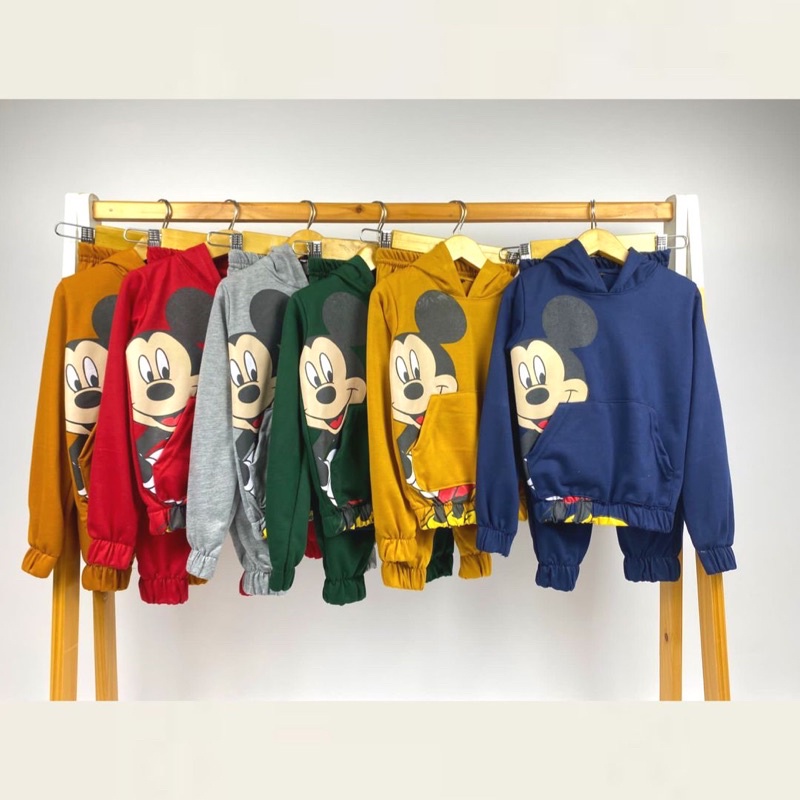 HOODIE MICKEY SERIES UNISEX (2-10 TAHUN)