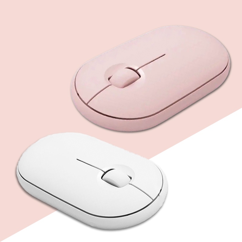 Bonkyo Mouse wireless gaming 2.4Ghz murah slim - Putih/hitam/pink