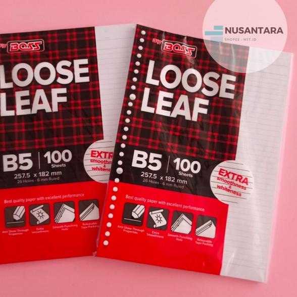 

ㄸ LOOSE LEAF B5 100 LEMBAR / ISI BINDER B5 (ISI 100 LEMBAR) は